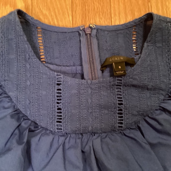 J. Crew Cotton Dress, Royal Blue, Size 8 - Picture 10 of 11